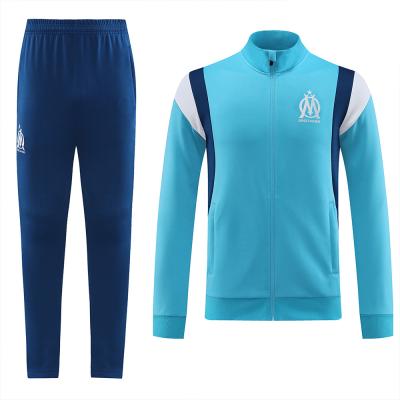 China Sky Blue Soccer Team Tracksuits Polyester Football World Cup Track Suit for sale