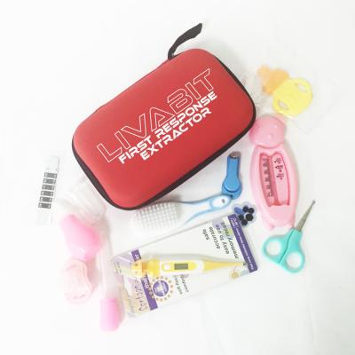 China Wholesale Portable EVA Baby Care Kit For Newbron Nail Trimmer Hair Brush Thermometer  Kit Baby Care Set à venda