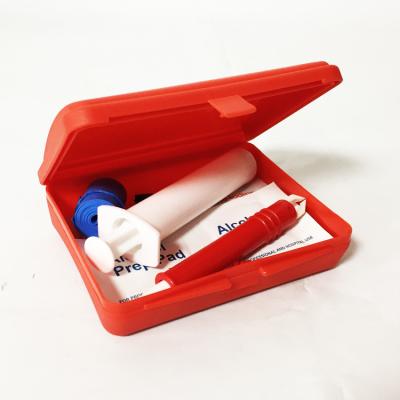 China Outdoor Snake Bite First Aid Kit Emergency Venom Extractor Survival Kit en venta