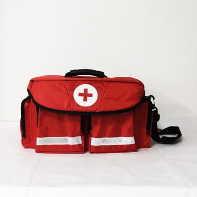 China Ems Emergency Medical Airway Bag  Red Nylon Ambulance First Aid Equipment Supplies for sale