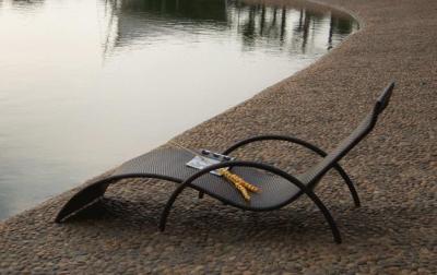 China Outdoor rattan chaise lounge chair-16072 for sale