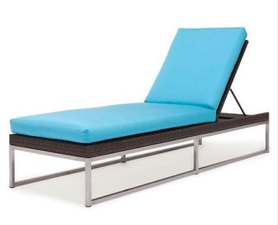 China Outdoor SS adjustable chaise lounger chair-16068 for sale