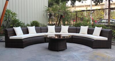 China 4 pedazos - muebles comerciales de la rota del impermeable PE de la estrella del hotel del sofá de lujo de mimbre del pasillo para el hotel -16233 en venta