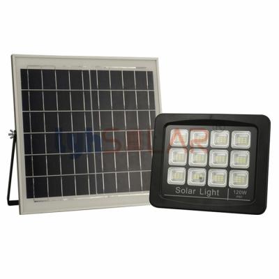 China 20W Black Solar Flood Lights Outdoor With Motion Sensor IP65 Waterproof 2200lm Solar Security Light for sale