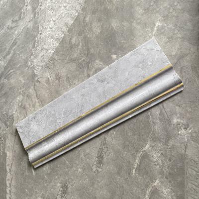 China Beveled 100mm PVC Skirting Board Covers Moisture Resistance for sale