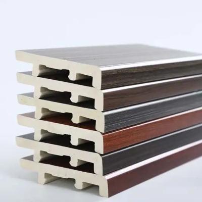 China House Decoration Engineering Weatherproof Composite Skirting Board ISO9001 for sale
