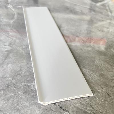 China Classical Style 6 Inch Pvc Skirting Board For Home for sale