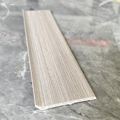 China Smooth Surface 100mm Plastic Skirting Board Customizable Durability For Bathrooms for sale