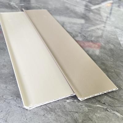 China Fireproof 2.5mm 120mm Pvc Skirting Board Decoration Accessories for sale