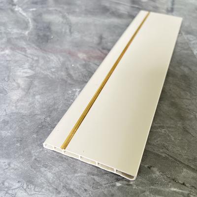 China Indoor Customization Length 150mm Plastic Skirting Board Fireproof for sale