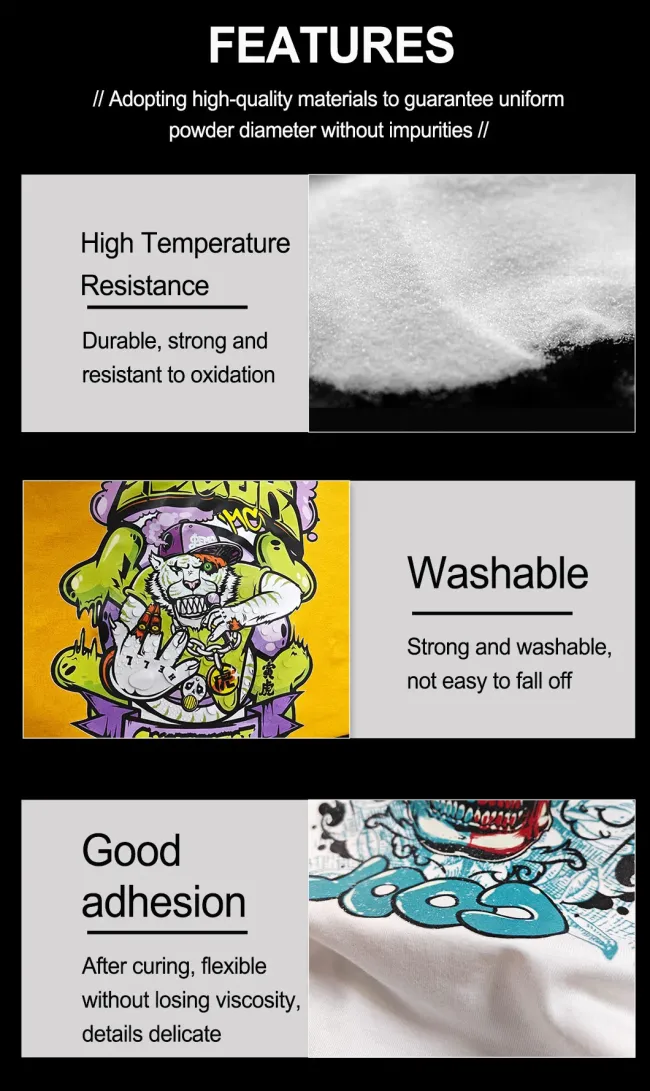 Hot Sale Product TPU Hot Melt Adhesive Glue White Powder for Dtf Heat Transfer Film