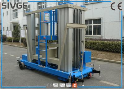 China Reliable Blue Hydraulic Aerial Work Platform 22 M Height For Business Decoration for sale