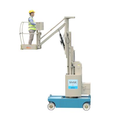 China Indoor 6 -10m Compact Light Weight Self Propelled Aerial Work Platform Boom Lift for sale