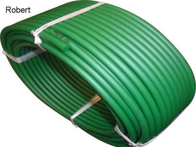 China Rough Polyurethane Round Conveyor Belt For Food Industry Light Green / Dark Green for sale