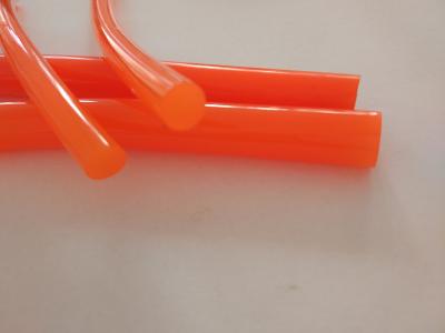 China Orange Color Polyurethane Round Belt / Cord With High Impact Resistance for sale