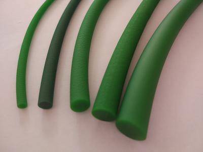 China Green PU Round Belt , Fast Joining Flexible 85A Urethane Drive Belts 30m / Roll for sale