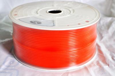 Chine Ceinture ronde de polyuréthane orange de couleur résistante aux pétroles et aux produits chimiques d'abrasion pour l'industrie textile à vendre