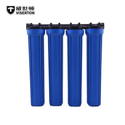 China Polypropylene PP 20 Inch Front Water Filter Housing 4 Minutes 3013 Ro Membrane Housing for sale
