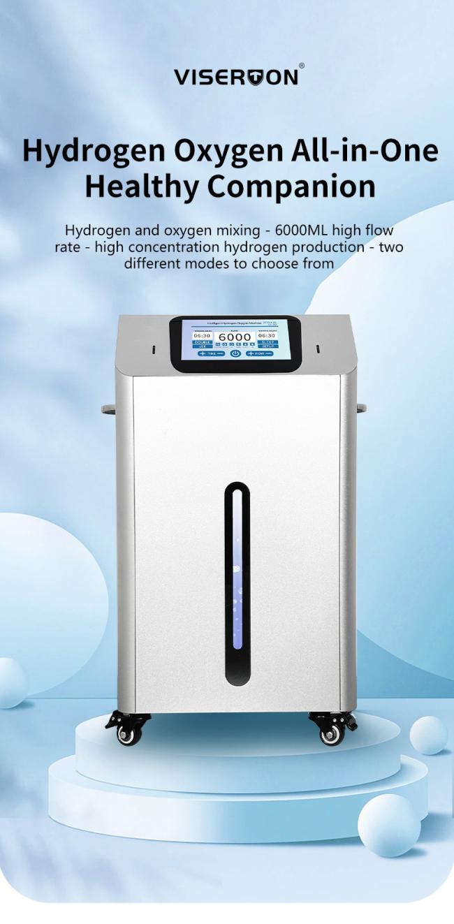 Touch Advertising Screen 99.99% Purity Hydrogen Inhalation Machine 6000ml/min