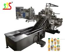 China PLC Control Fruit Vegetable Processing Line With Drying Method 1 - 5t/H Capacity for sale