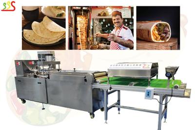 China tortilha da farinha 1400pcs/h que faz a máquina, tortilha ajustável que faz o equipamento à venda
