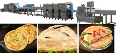 China Scallion Pancake Lacha Paratha Making Machine 3000 Pcs/H 10000 Pcs/H for sale