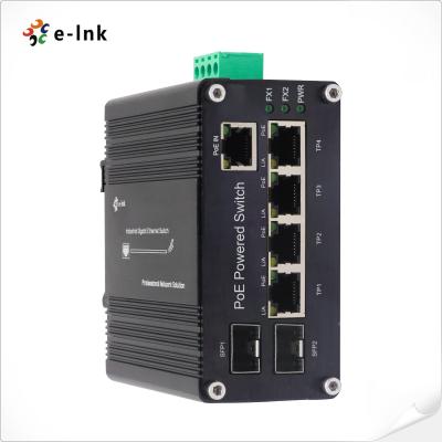China 5 Port 10/100/1000T PoE Powered Switch 2 Port 100/1000X SFP Industrial Ethernet Switch for sale