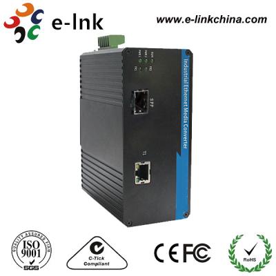 China 12W Industrial Ethernet Media Converter , Ethernet To Fiber Optic Media Converter for sale