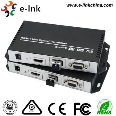 China RS232 datos HDMI sobre el transmisor inalámbrico y el receptor de Hdmi del suplemento de la fibra óptica en venta