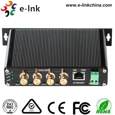 China Industrial Multi Port Ethernet Over Coax Converter 10 / 100 / 1000Mpbs Ethernet Rate for sale