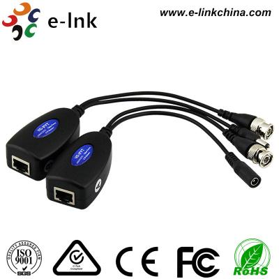 China 1 Channel UTP Video Extender Balun With Power For AHD TVI CVI Cameras for sale
