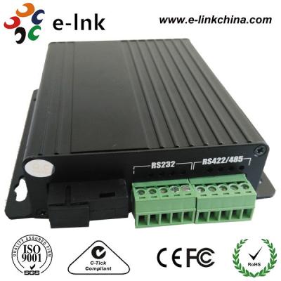 China RS232 / RS422 / RS485 Serial To Fiber Optic Media Converter With SC SM 20Km for sale