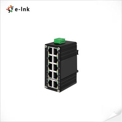 China Interruptor Ethernet de 10 puertos no administrado 8 puerto 10/100/1000T 802.3at con 2 puertos Gigabit RJ45 en venta
