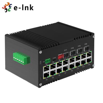 China 16 Port 10/100/1000T Gigabit Managed Switch With 4-Port 1000X SFP Uplink for sale
