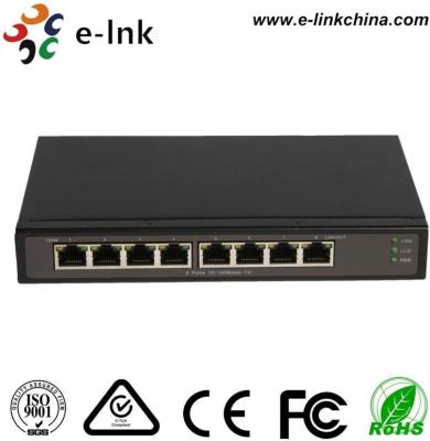 China Managed 8 Port Power Over Ethernet Switch 1 port 10/100Base-TX PoE Input to 7-port 10/100Base-TX PoE Output for sale