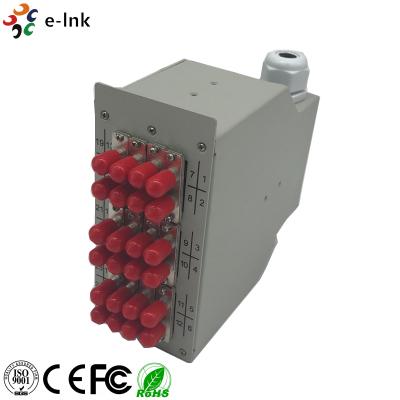China Splice Distributor Ethernet Patch Panel DIN-Rail Mounting Options PG Gland Strain Relief for sale