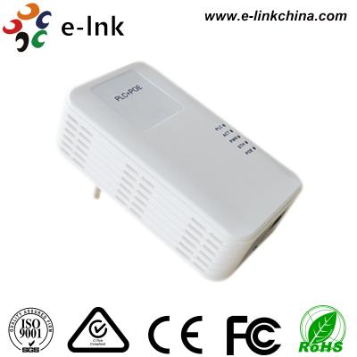 China 1200M Home Plug AV Powerline Adapter Power Over Ethernet Switch With PoE Injector for sale