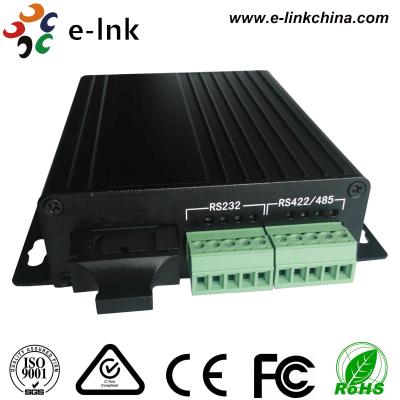 China Serial del convertidor RS232/RS422/RS485 de la fibra estándar del solo modo del SC medios a la fibra en venta