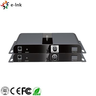 China 3G / Caixa do metal do prolongamento do conversor da fibra ótica do CCTV de HD-SDI com controlo a distância do IR à venda