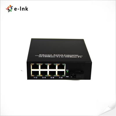 China SC Fiber Port Fast Ethernet Switch , Fiber Optic Network Switch 8 Ports 10/100M for sale