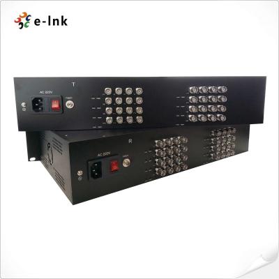 China 32 CH AHD CVI TVI sobre la caja metálica del convertidor de la fibra para la cámara de 720P 960P 1080P en venta
