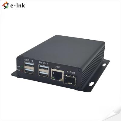 China Simplex LC E-Link 4 Port USB2.0 6KM UTP Video Extender for sale