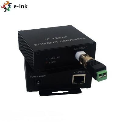 China 10/100 Mbps Full Duplex Ethernet Over Coax Converter 1200m Coax To Ethernet Converter for sale