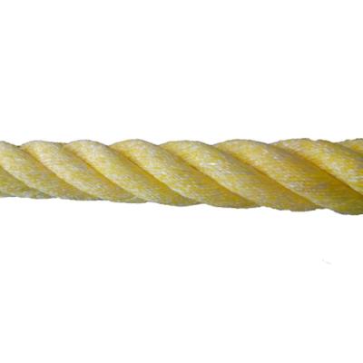 China 10mm 3 Strand Dock Line , PP Polyester Mixed Three Strand Nylon Rope for sale