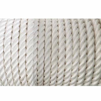 China White Braided 3 Strand Twisted Rope With Wooden Reel Meets US Standards for sale