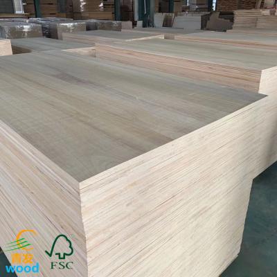 China Paulownia Wood Sheets Natural Color For Drawer Side And Bed Side Drawer Board for sale