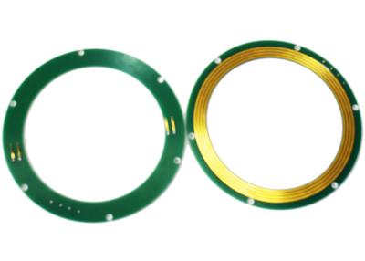 China PCB Material Pancake Slip Ring Thickness 7mm 0~12VAC/VDC Excavator Application for sale