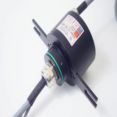 China Food Industry IP65 Waterproof 20A Blind Through Bore Slip Ring for sale