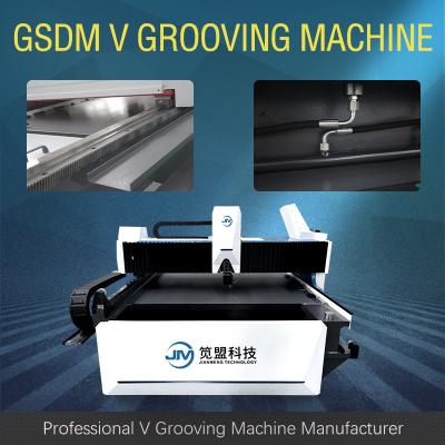 China Hydraulic Automatic V Grooving Machine V Groover Machine Anti Skateboard Stopper for sale