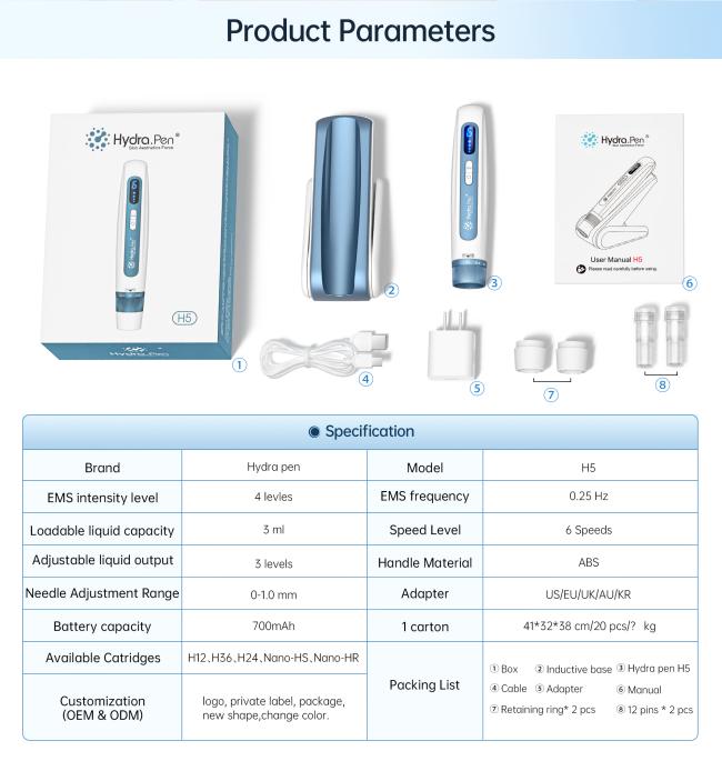 Liquid-carrying electric micro needle pen solving kinds of skin problem 10